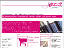 Tablet Screenshot of mueckengittermacher.de